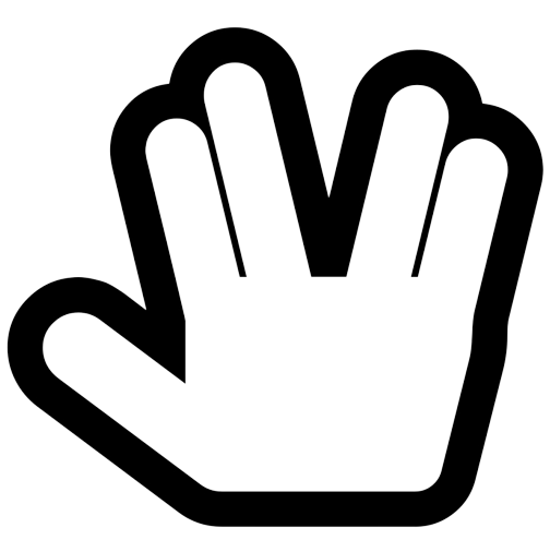 spock hand icon